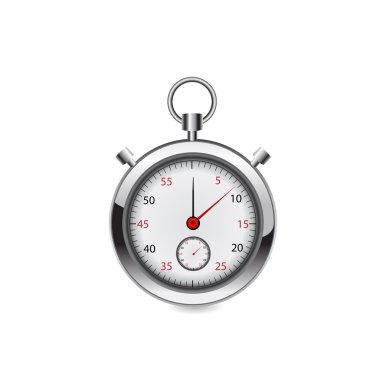 Vektör stop watch, gerçekçi illüstrasyon.