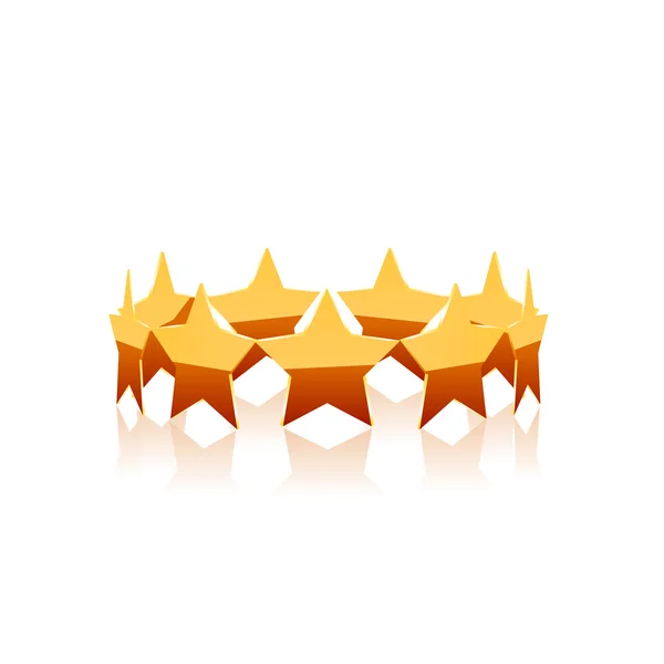 Gold star vector. — Stock Vector