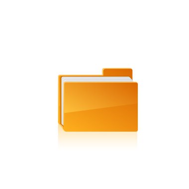 Sarı klasör. vektör