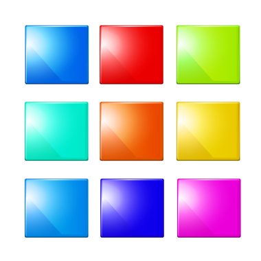 düğme kümesi. vektör