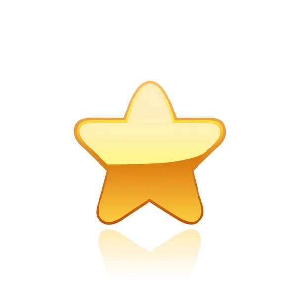 Gold star. Vector — Stock Vector