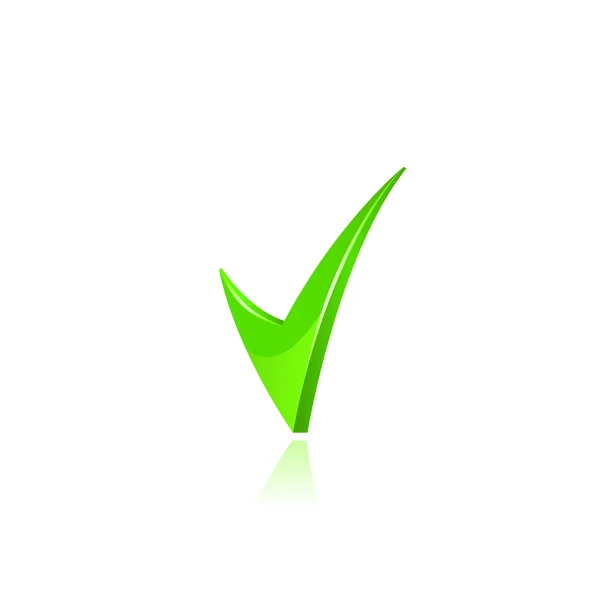 Vector green checkmark — Stock Vector