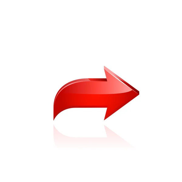 Red arrow. Vector — Stock Vector