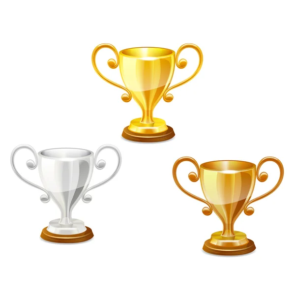 Trophy set vector. — Stock Vector