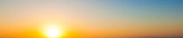 Wide panorama of sunset sky — Stock Photo, Image