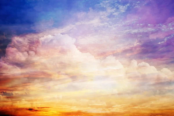 Fantasy niebo zachód słońca — Zdjęcie stockowe