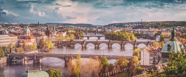 Czech Republic bridges skyline — Stock Photo, Image