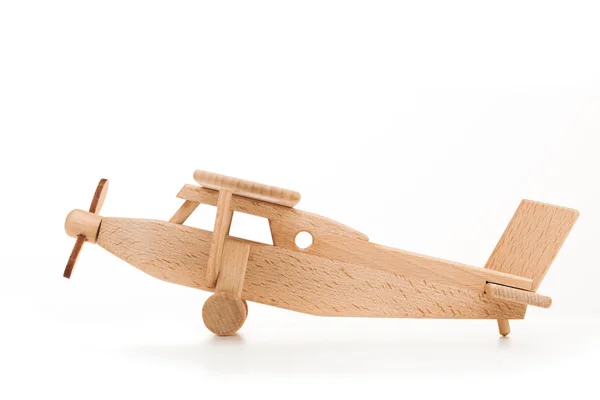 Ретро-деревянный самолет — стоковое фото