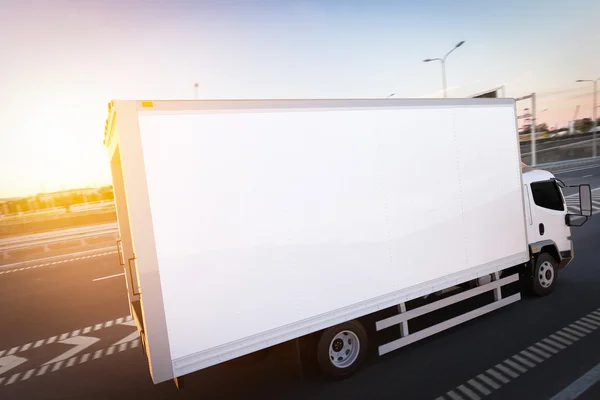 Commercial cargo delivery truck — Stock Photo, Image