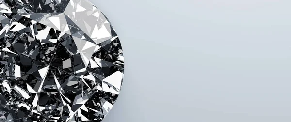 Блискуче Вирізані Діаманти Дорогоцінні Дорогоцінні Прикраси Ілюстрація — стокове фото