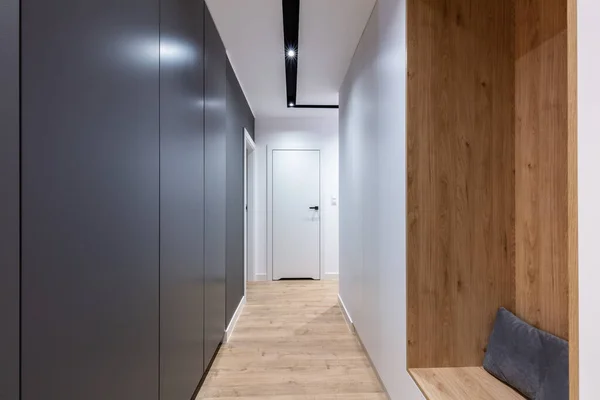 Corridor Modern Design Apartment Closet Seat Interior Design — Stock Photo, Image