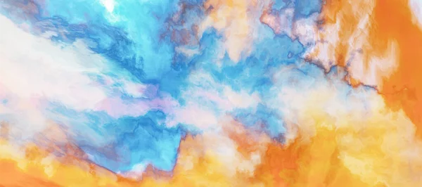 Abstracte Aquarelschilderkunst Kleurrijke Creatieve Achtergrond Met Kleurstroom — Stockfoto