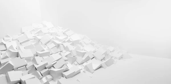 Abstrato Fundo Cubos Brancos Moderno Fundo Baixo Contraste Papel Parede — Fotografia de Stock