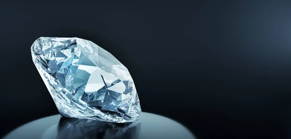 Ідеальний Діамант Дорогоцінних Дорогоцінних Каменів Ілюстрація — стокове фото