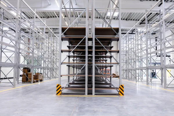 Lager Industrihall Racking Lager Rack Hyllsystem — Stockfoto