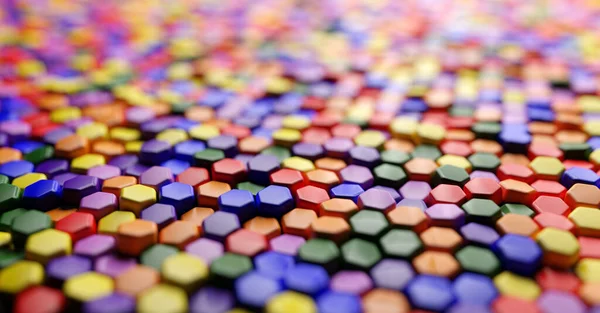 Honeycomb Μοτίβο Στο Φόντο Χρώματα Ουράνιο Τόξο Πολύχρωμο Ζωντανό Και — Φωτογραφία Αρχείου
