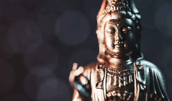 Estatua Buda Meditación Zen Yoga Paz Espiritual Símbolo Tradicional — Foto de Stock
