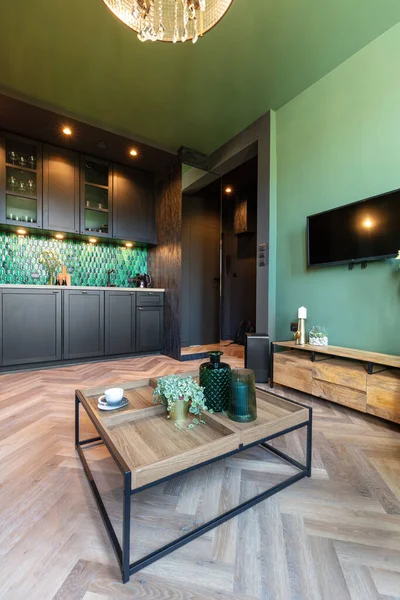 Interior Design Small Elegant Apartment Home Staging — Stock Photo, Image