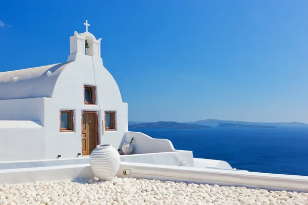 Oia stad på Santoriniön — Stockfoto