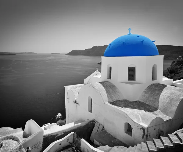 Oia ciudad en la isla de Santorini — Foto de Stock