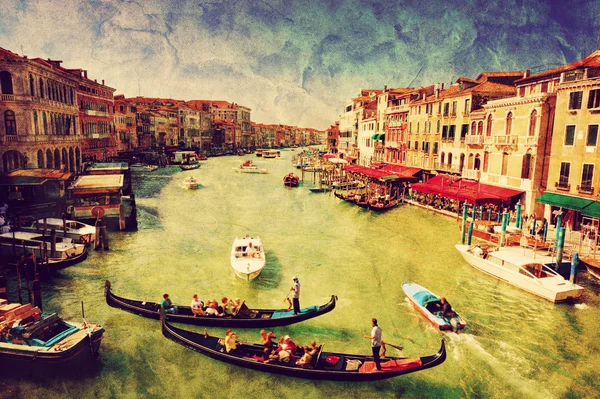 Gondola sul Canal Grande . — Foto Stock