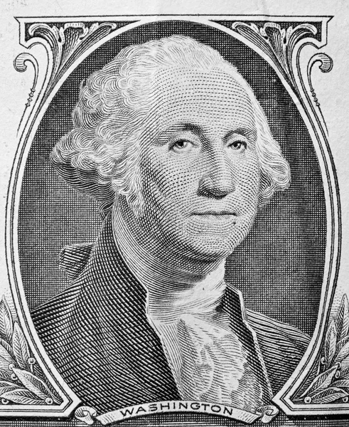 George Washington na dolarové bankovky. — Stock fotografie