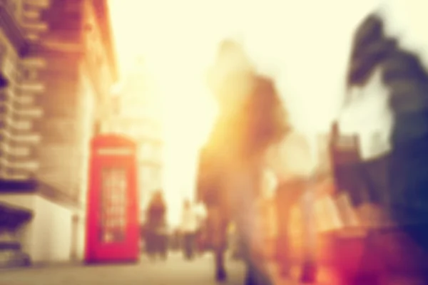 Geschäftige straße von london. — Stockfoto