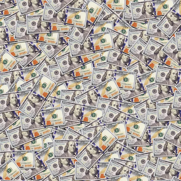 Fondo de billetes en dólares . —  Fotos de Stock