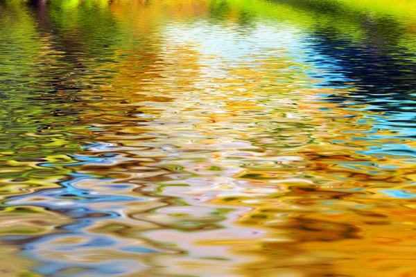 きれいな水で木々 の反射 — ストック写真