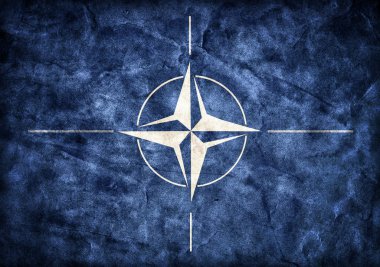 Grunge NATO flag clipart