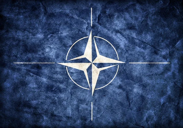 Grunge-Nato-Flagge — Stockfoto