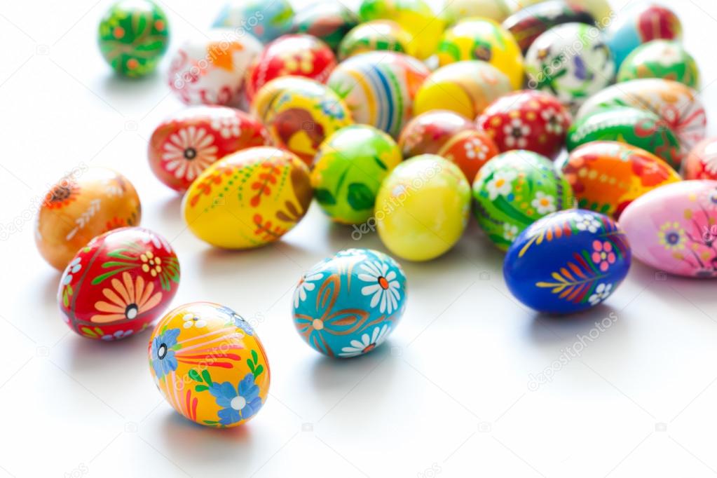 Traditional hand painted Easter eggs — Stock Photo © Photocreo 68398089
