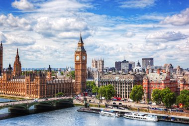 Big Ben, Westminster Bridge clipart