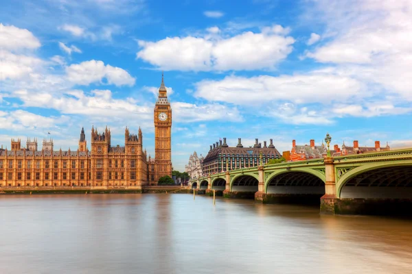 Big Ben, Westminster Bridge — Zdjęcie stockowe