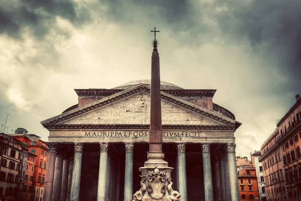Pantheon i Rom, Italien. — Stockfoto