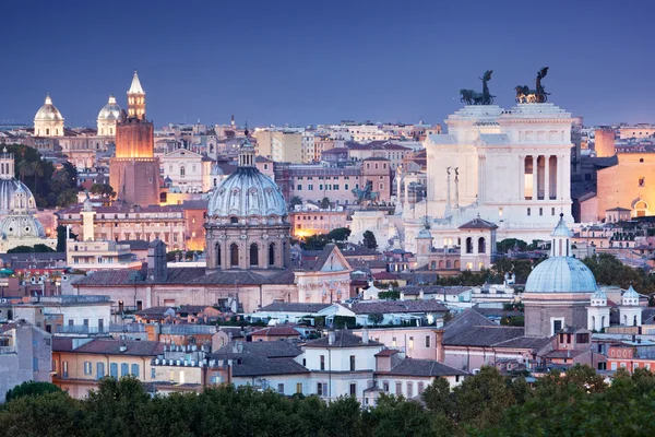 Ultra breed panorama van Rome, Italië. — Stockfoto