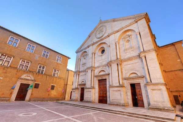 Altstadt von Pienza in der Toskana, — Stockfoto