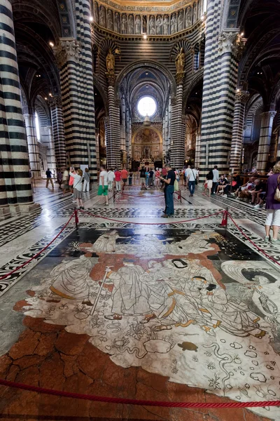 Interior of Siena Cathedral — Stock Photo, Image