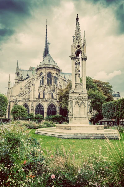 Cattedrale di Notre Dame a Parigi — Foto Stock