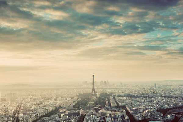 Paris manzarası Panoraması — Stok fotoğraf