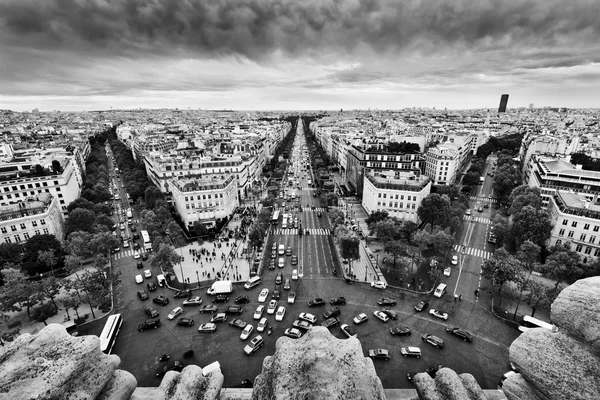 Parigi strade trafficate — Foto Stock