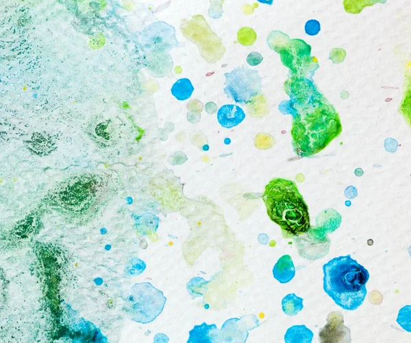 Farbenfrohe Aquarellfarbe auf Leinwand — Stockfoto