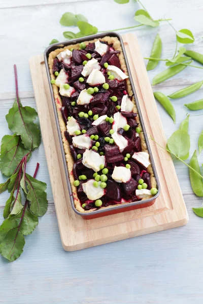 Beetroot tart — Stock Photo, Image