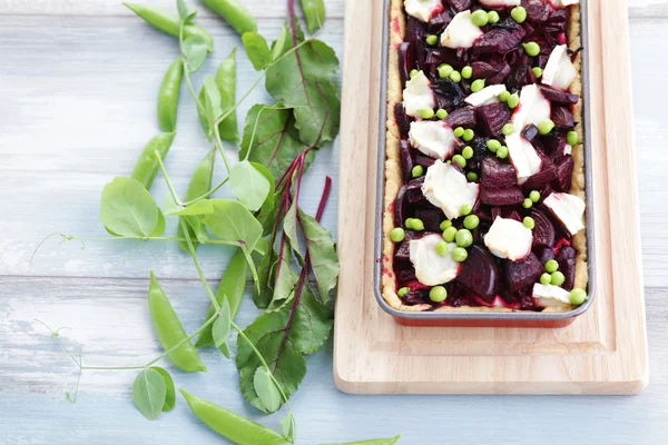 Beetroot tart — Stock Photo, Image