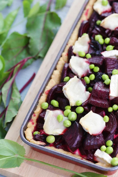 Beetroot tart — Stock Photo, Image