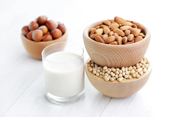 Different vegan milk — Stock Photo, Image