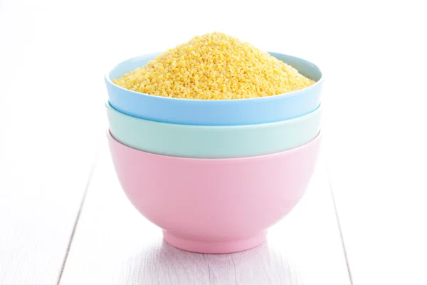 Bowl of millet — Stock Photo, Image