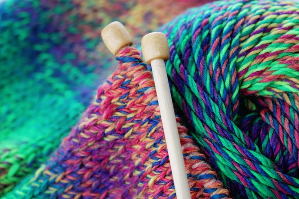 Needle and wool — Stock Photo, Image