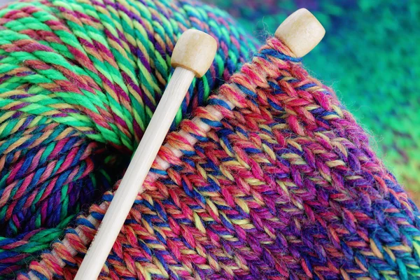 Needle and wool — Stock Photo, Image