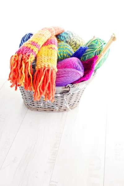 Lots of colorful wool — Stock Photo, Image